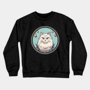 Siberian Cat Xmas Ornament, Love Cats Crewneck Sweatshirt